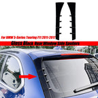 Rear Window Side Spoiler Trim Gloss Black for BMW 5 Series Touring (2011–2017)