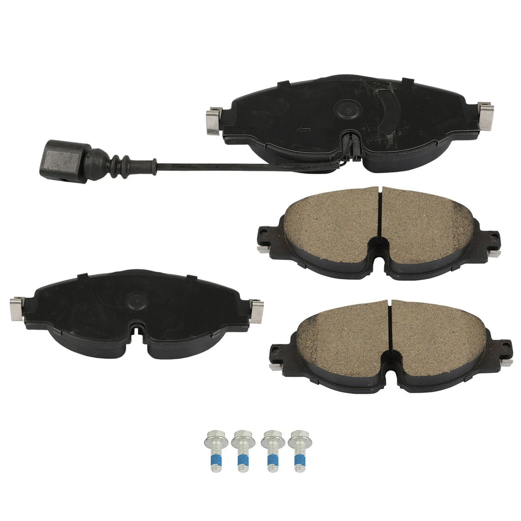 4pc Front Brake Pads Kit for Volkswagen Golf Alltrack (2017–2019)