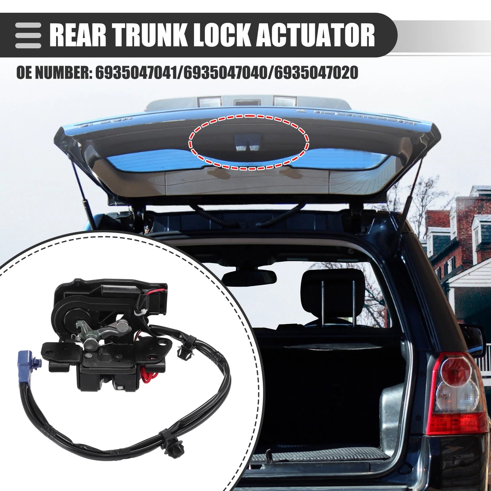 Rear Trunk Lock Actuator for Toyota Prius (2010–2015) No. 6935047041/6935047040