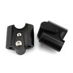 Black Handlebar Risers Lift Clamp Adapters for BMW R 18 Classic (2022-2023)