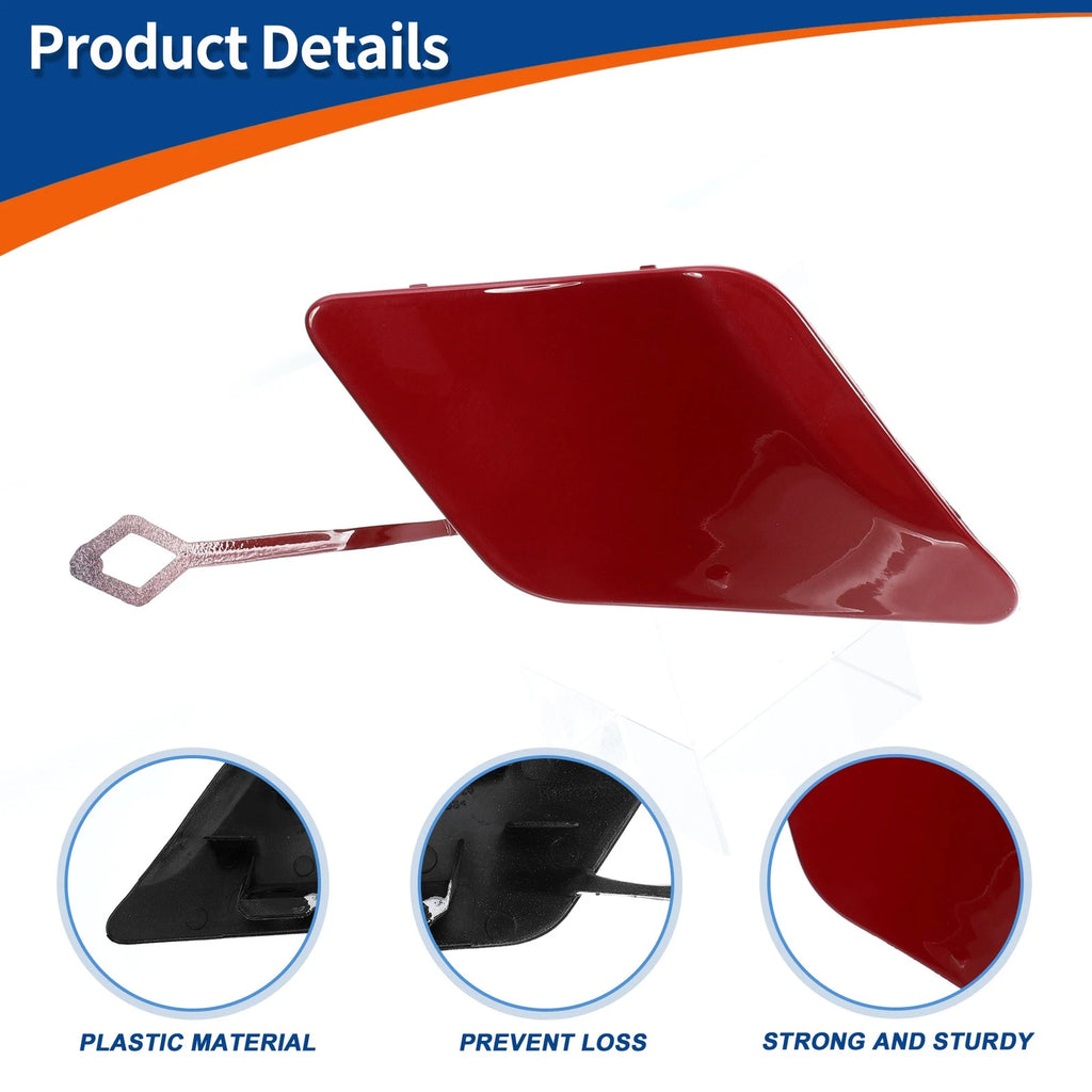 Tow Hook Cap for Mercedes-Benz C250 (2012–2015) No.A2048850526 Bright Red