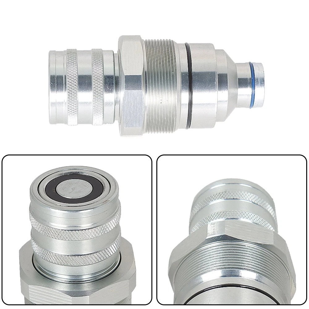 Female Flat Face Coupler for Bobcat 753, 863, S175, S650, T250 (2000–2023)
