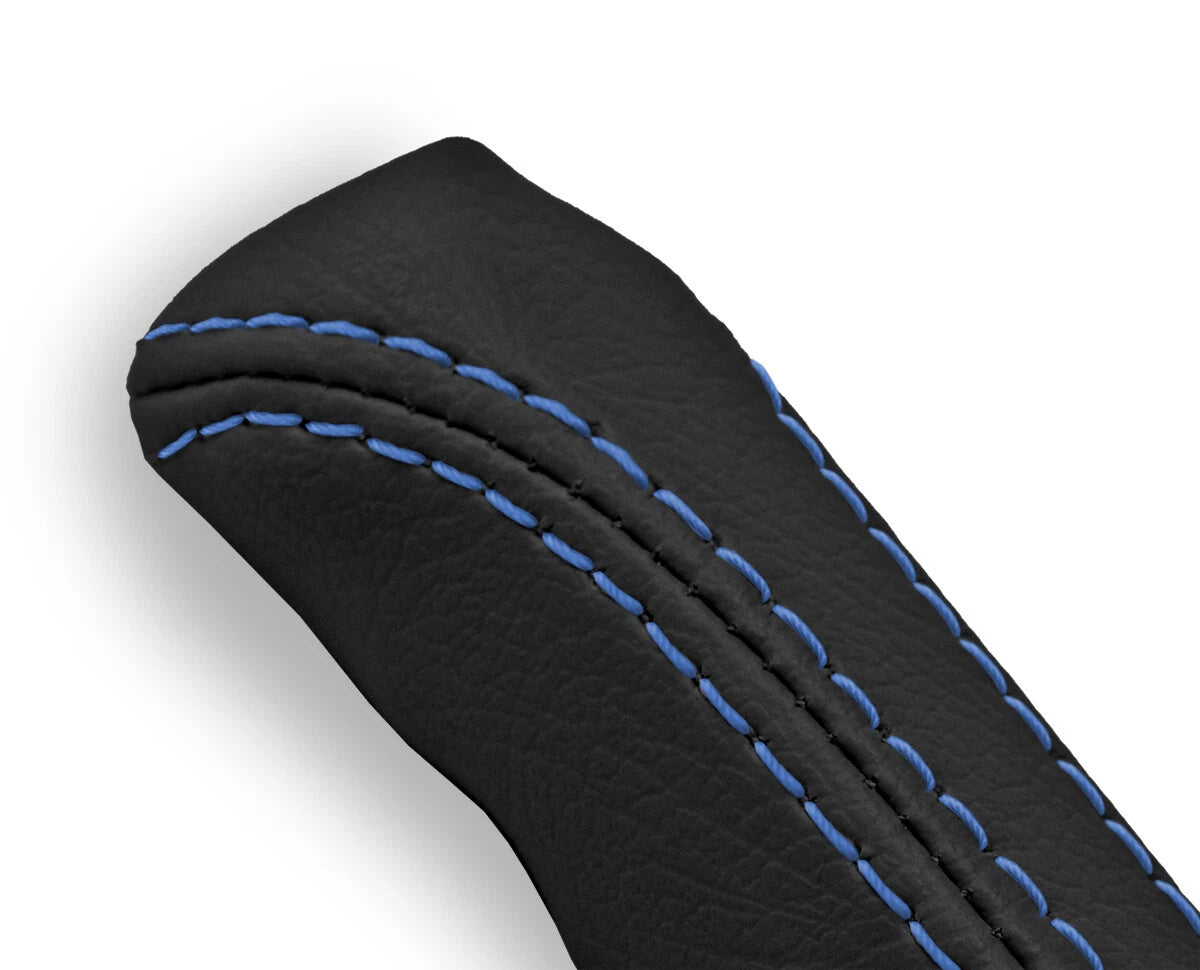Leather E Brake Boot Cover for BMW E30 (1984–1991) Black Blue Stitch