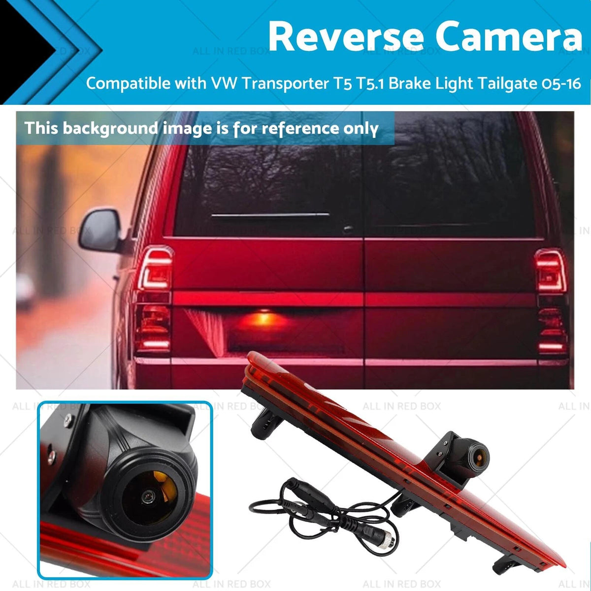Reverse Camera for VW Transporter T5 T5.1 (2005–2016) Brake Light Tailgate