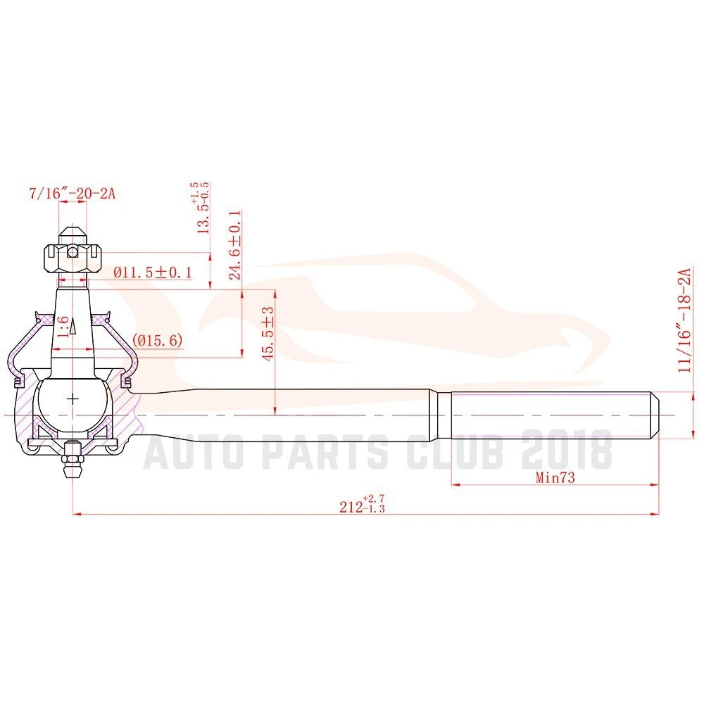 2WD Front Suspension Tie Rod Kit for Chevy GMC Blazer S10 Jimmy (1996–2005)