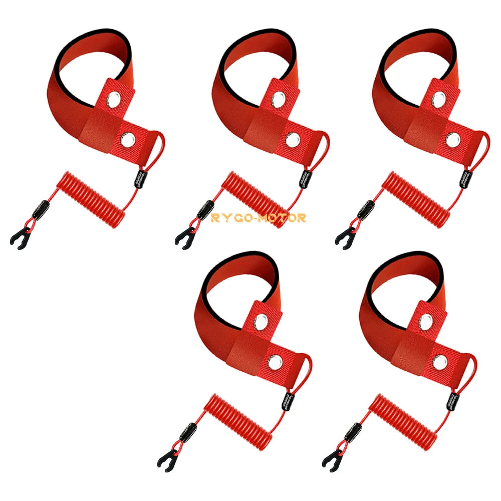 5-Pack Stop Kill Safety Key Lanyard for Yamaha Jet Ski (All Models)