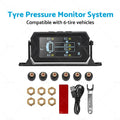 Tyre Pressure Monitoring System for Caravan Truck Trailer (6 Wheel)