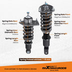 Adjustable Coilovers Kit for Mazda RX-8 (2004-2011)