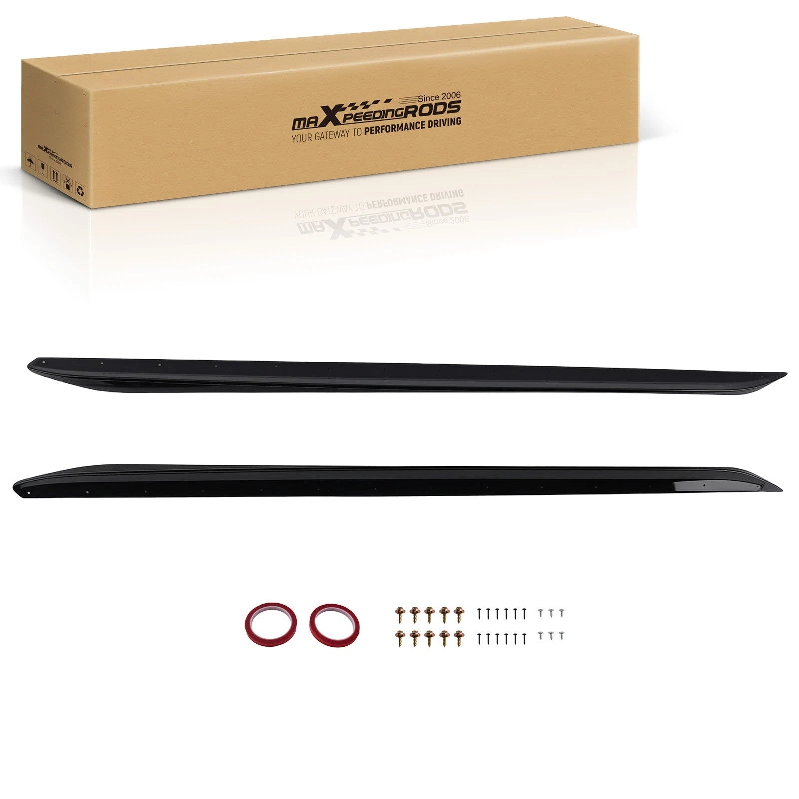 Set of 2 ABS Side Skirt Panels for BMW G20 3 Series M-Sport (2019–2023) Gloss Black