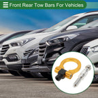 Tow Hook for Ford Focus (1998–2025) 15.6mm Aluminum Alloy Gold Tone