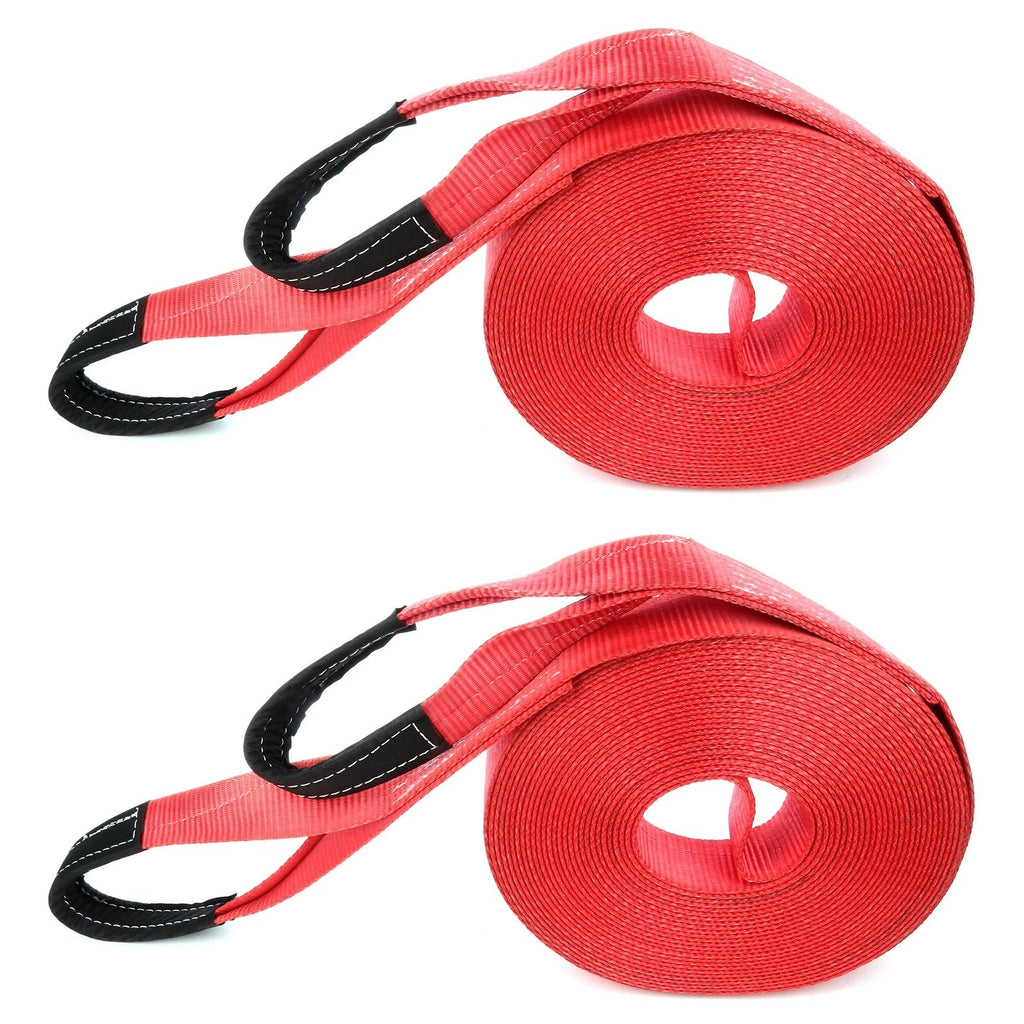 2X Tow Strap for Off-road Vehicle Recovery (17500 lbs, 65ft)