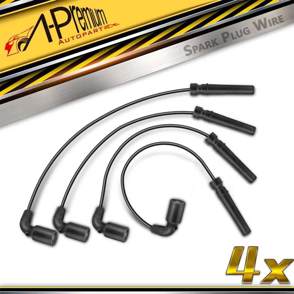 Set of 4 Spark Plug Wire Set for Chevrolet Aveo (2004–2008)
