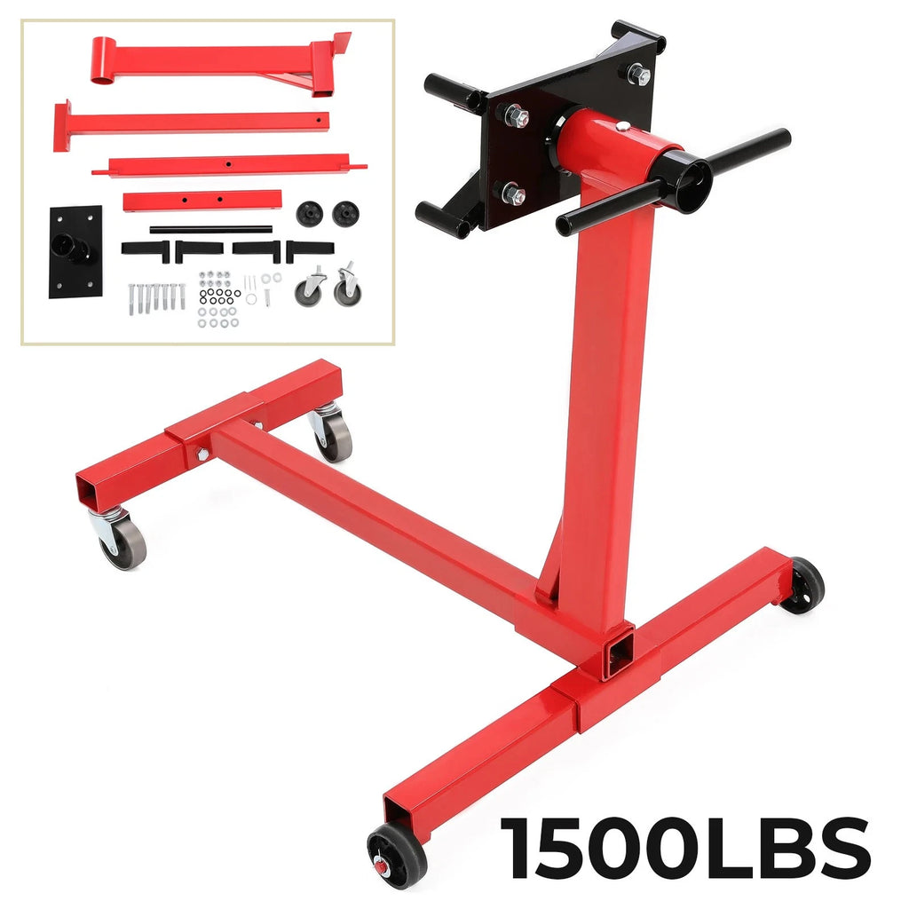 1500LBS Steel Engine Stand for Universal Applications (Adjustable, 360° Rotating)