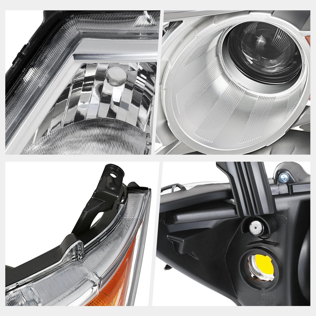 Driver Side Projector Headlight Chrome for Honda Odyssey (2011–2013)