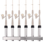 Adjustable Fishing Pole Rack for 2" Hitch Receiver (6 Rods)