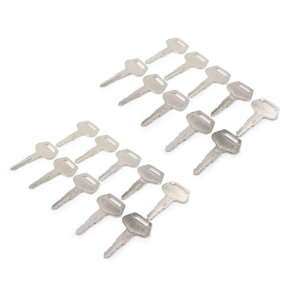 20 Pcs Ignition Keys 787 TR261434 for Komatsu Excavator (Model Specific)