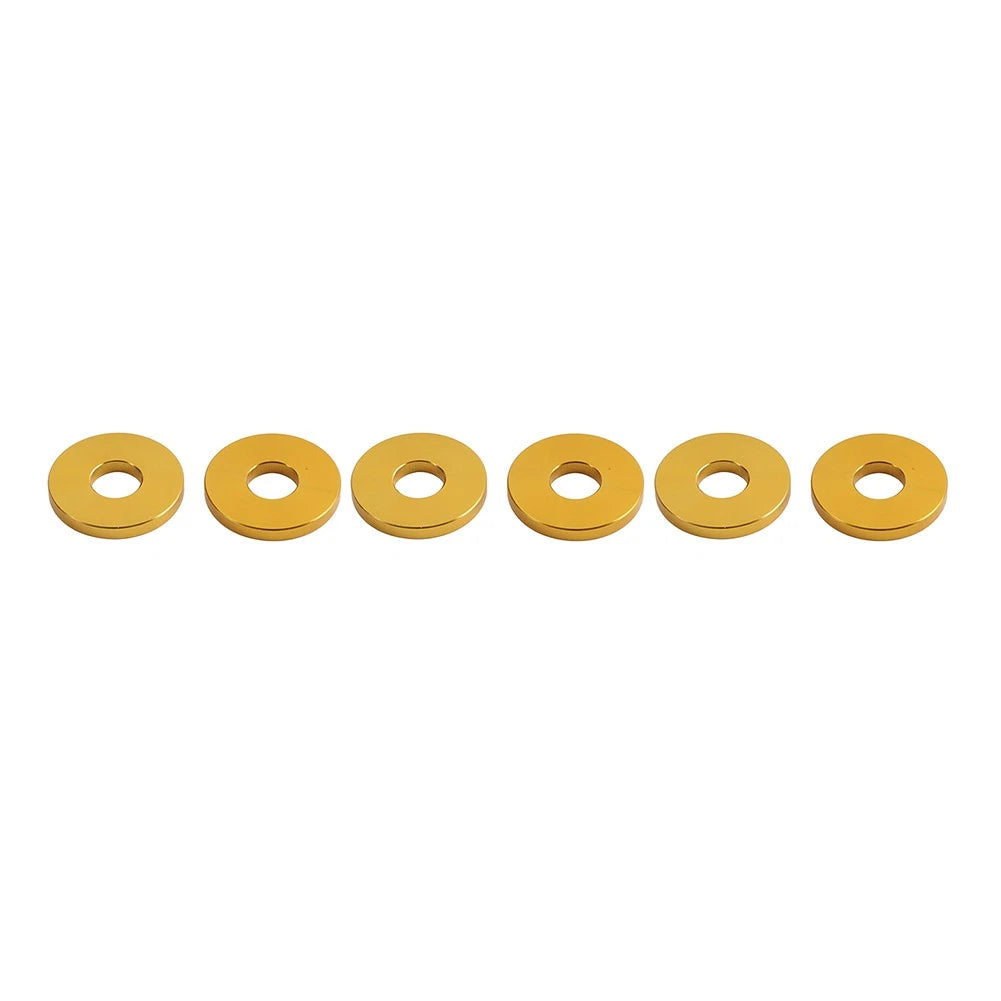 6X Gold Saddlebag Crash Bar Decorative Spacer Ring for Harley Softail (2018–2023)