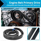 Engine Belt Primary Drive for Chevrolet Silverado GMC Sierra 4.3L (2019–2023)