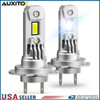 2X H7 LED Headlight Kit for Cars (High Low Beam, 40000LM, 6500K)
