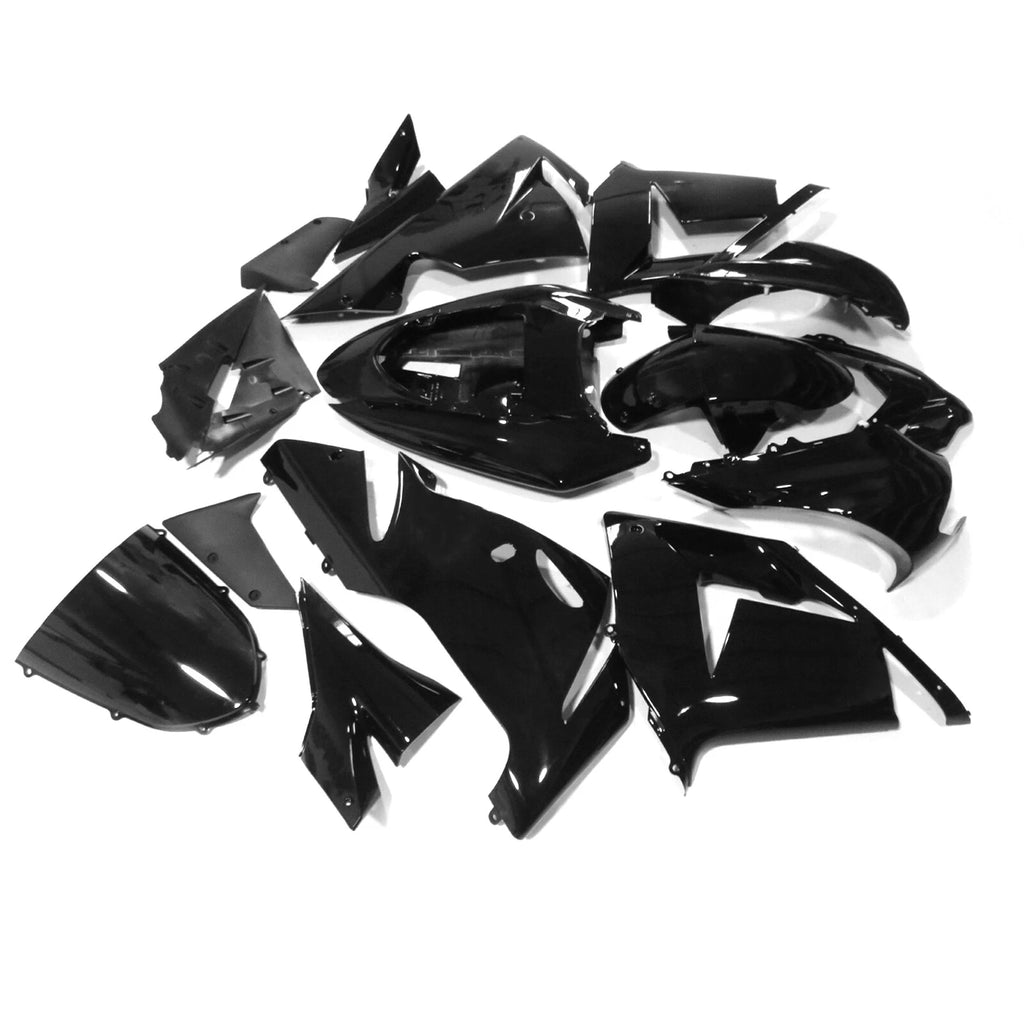 Fairing Kit for Kawasaki Ninja ZX10R (2004–2005) - Black ABS Injection