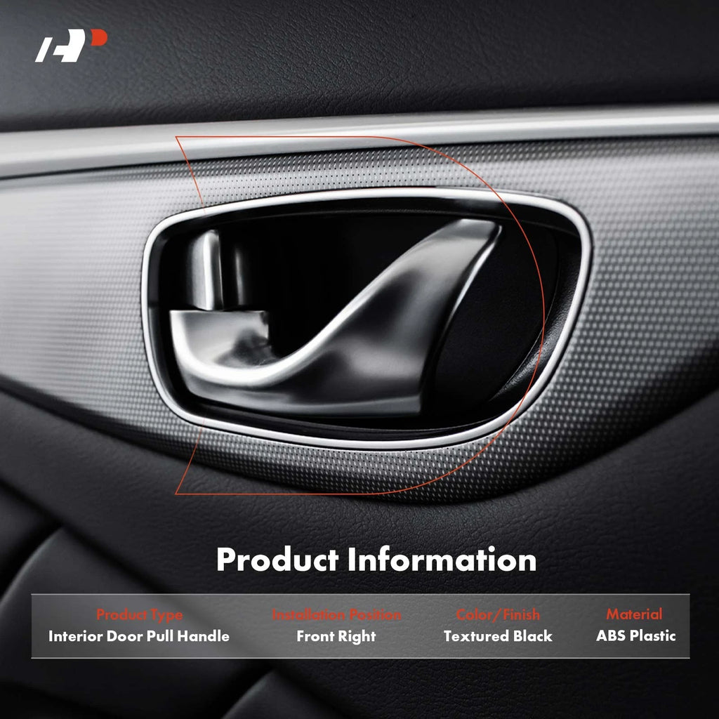 Front Right Textured Black Interior Door Handle for Ford Mustang (1994-2000)