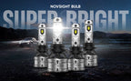 Set of 4 NOVSIGHT 9005 + 9006 LED Headlight Bulbs 6500K High Low Beam