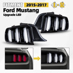 LED Tail Light Pair for Ford Mustang (2015–2017) Sequential Signal