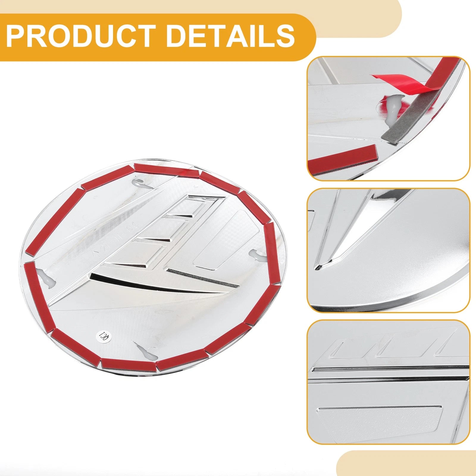 Fuel Tank Door Cap for Subaru Outback (2021–2025) Chrome Silver Tone
