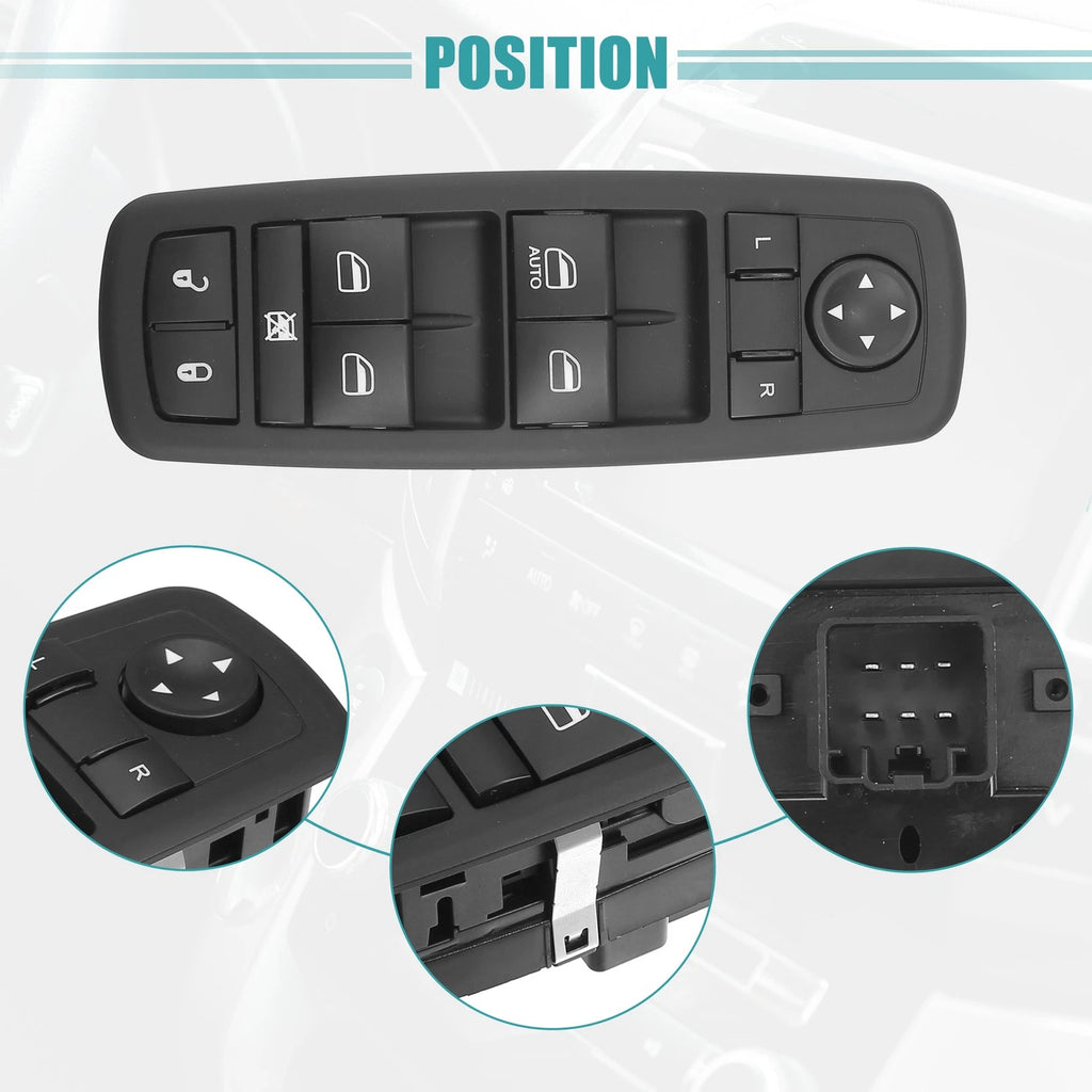Front Driver Side Power Window Switch for Dodge Journey (2009–2020) 786527707775