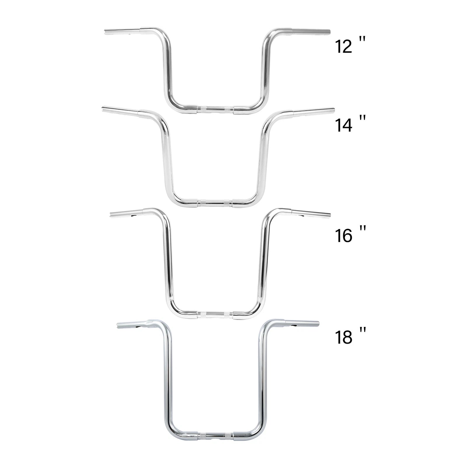 Ape Hanger Handlebar 1-1/4" for Harley Softail Dyna (12"-18")