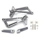 Rear Silver Footpeg Footrest Bracket for Yamaha YZFR3 MT03 (2015–2025)