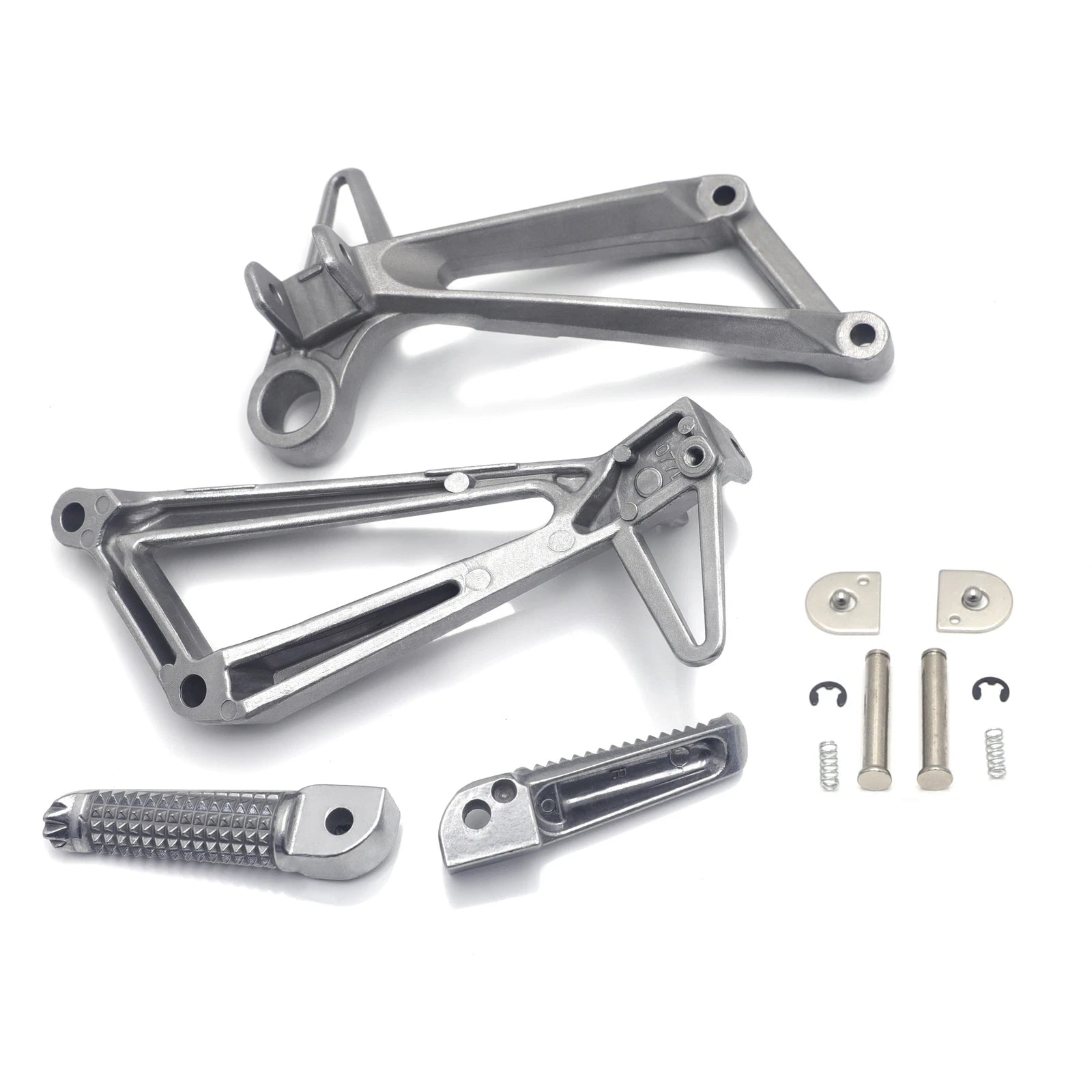 Rear Silver Footpeg Footrest Bracket for Yamaha YZFR3 MT03 (2015–2025)