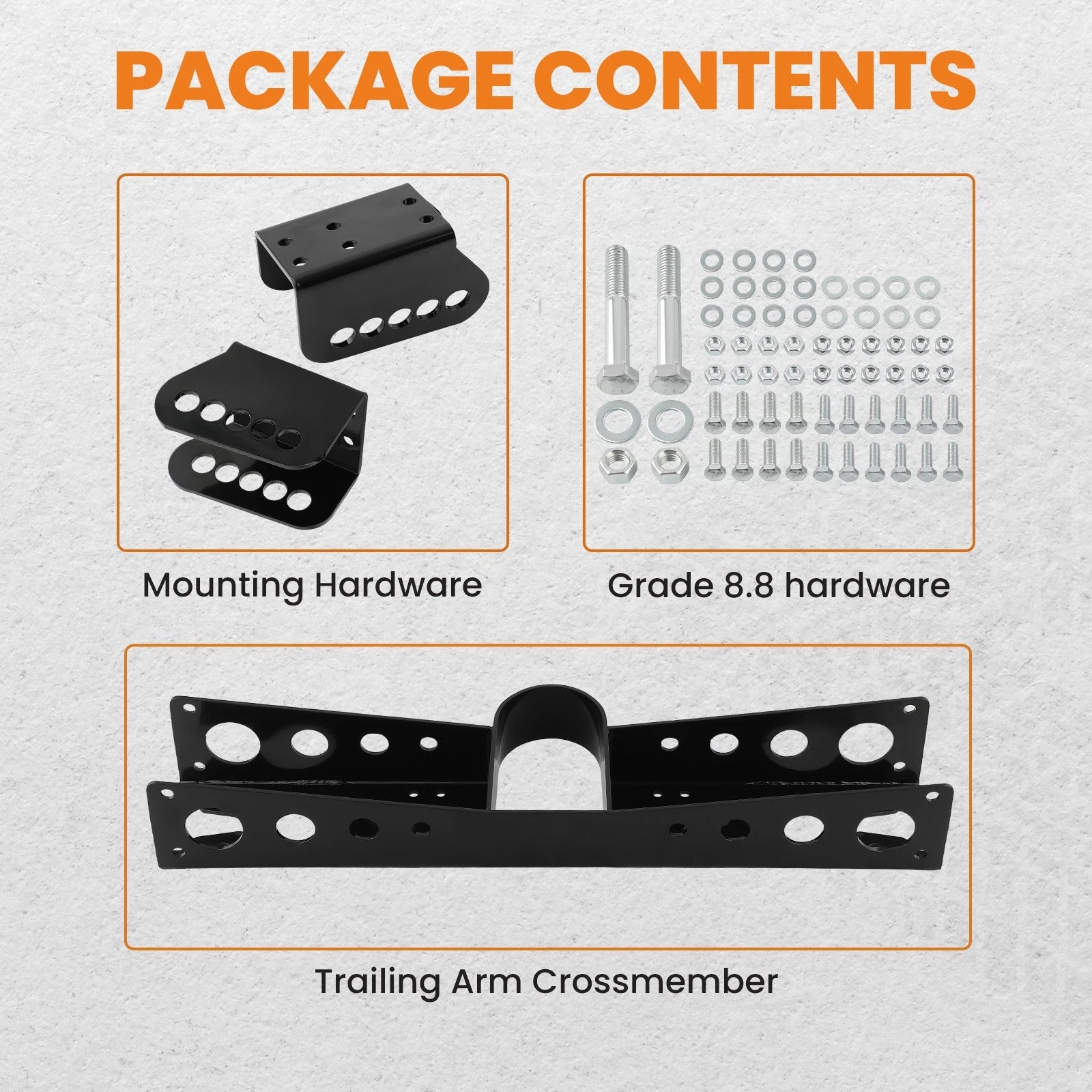 Trailing Arm Crossmember with Anti Squat Brackets for Chevy C10 GMC C15 (1963–1972)