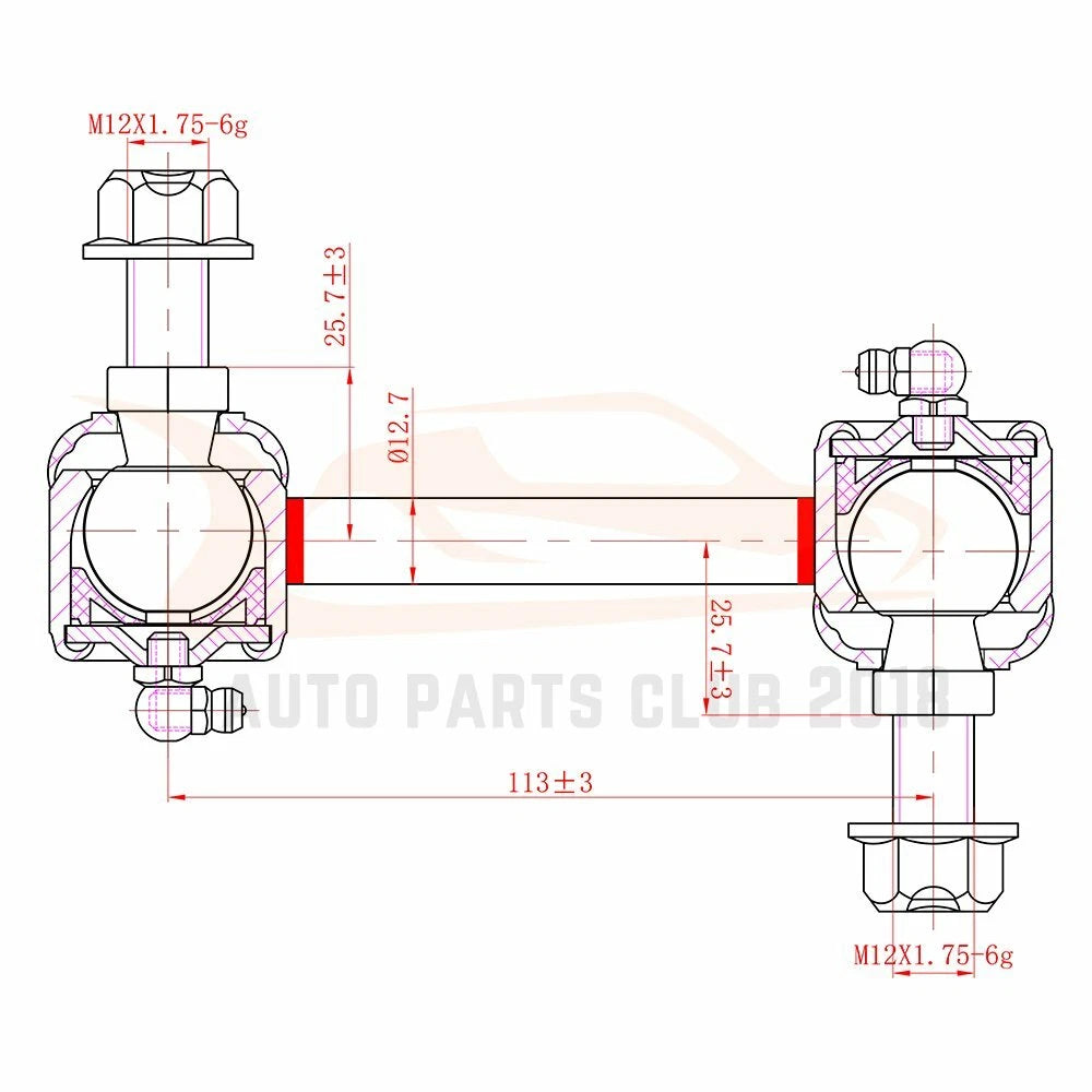 Set of 6 Front Suspension Components for Ford Edge Lincoln MKX (2007–2014)