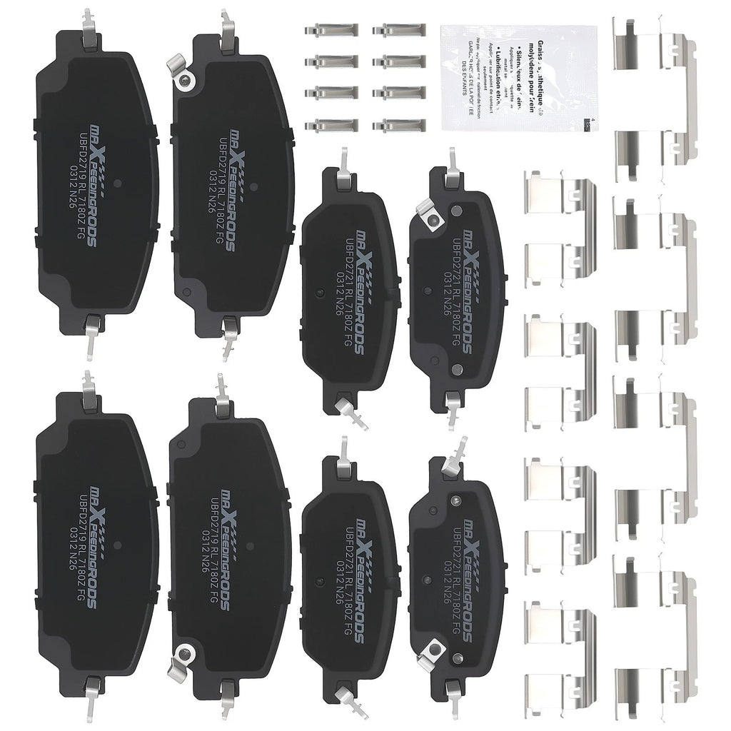 Set of 4 Ceramic Brake Pads for Honda CR-V (2017–2022) D2036 D2037