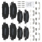 Set of 4 Ceramic Brake Pads for Honda CR-V (2017–2022) D2036 D2037