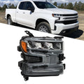 LED Headlight for Silverado 1500 (2019â2020) Black Right Side