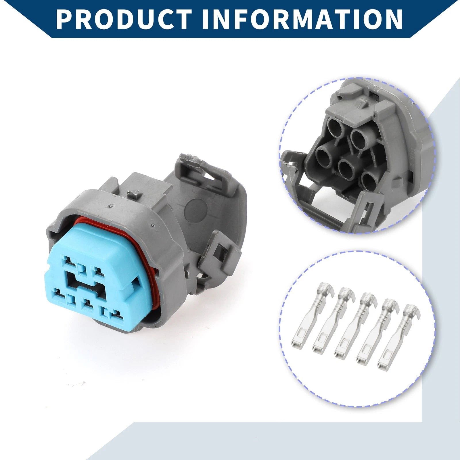 5 Pin Fuel Pump Connector Plug Female Wire Terminal for Honda Acura 