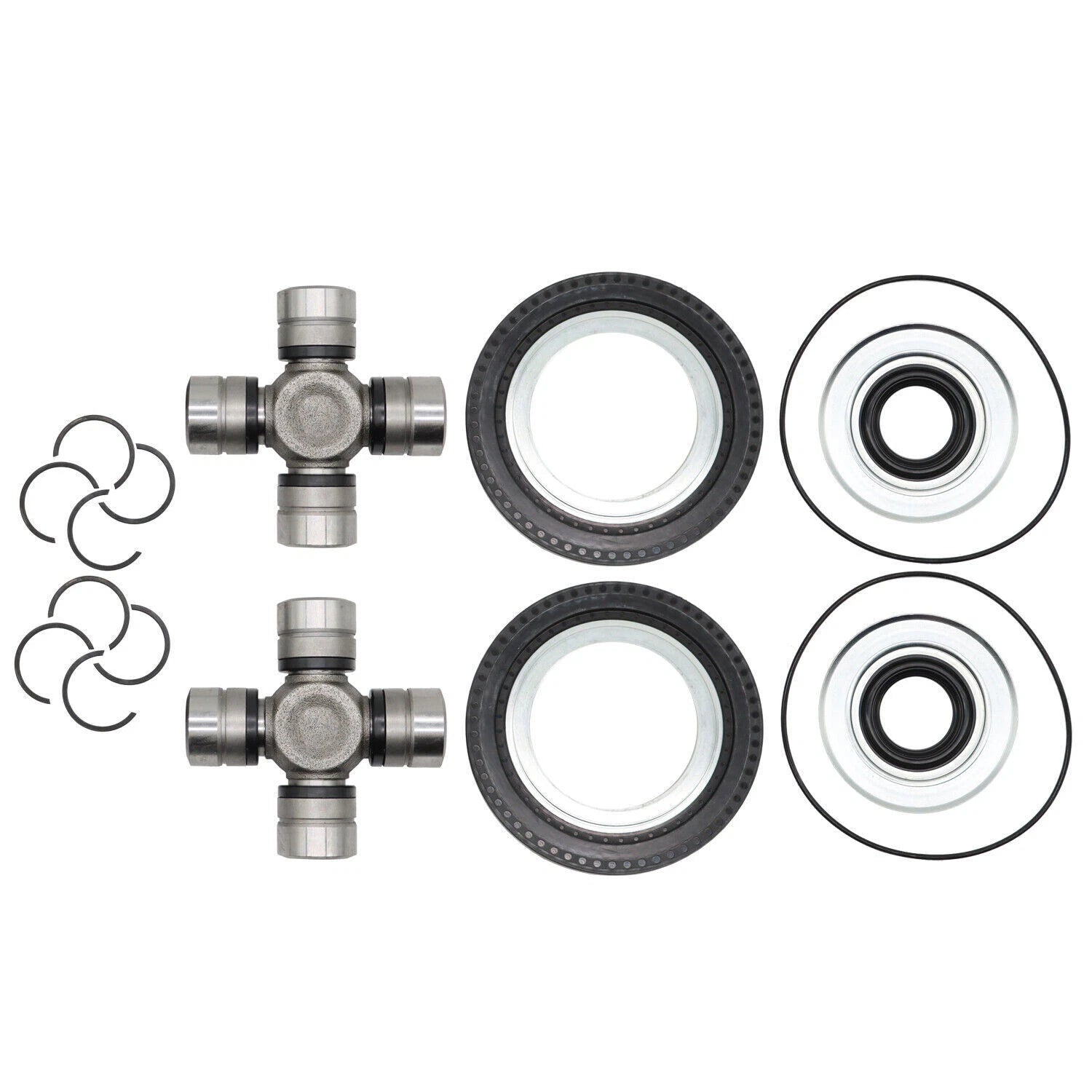 Front Axle Seal & Greaseable U Joint Kit for Ford F250 F350 Super Duty (2005–2014)