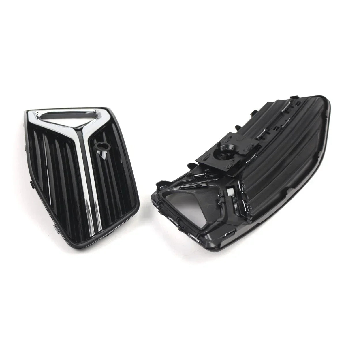 Front Bumper Fog Light Grill Covers for Audi A6 C8 (2019–2023)
