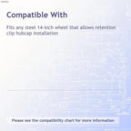 Chrome Trim Ring Beauty Bands for Ford Outer Edge Steel Wheels (14In)