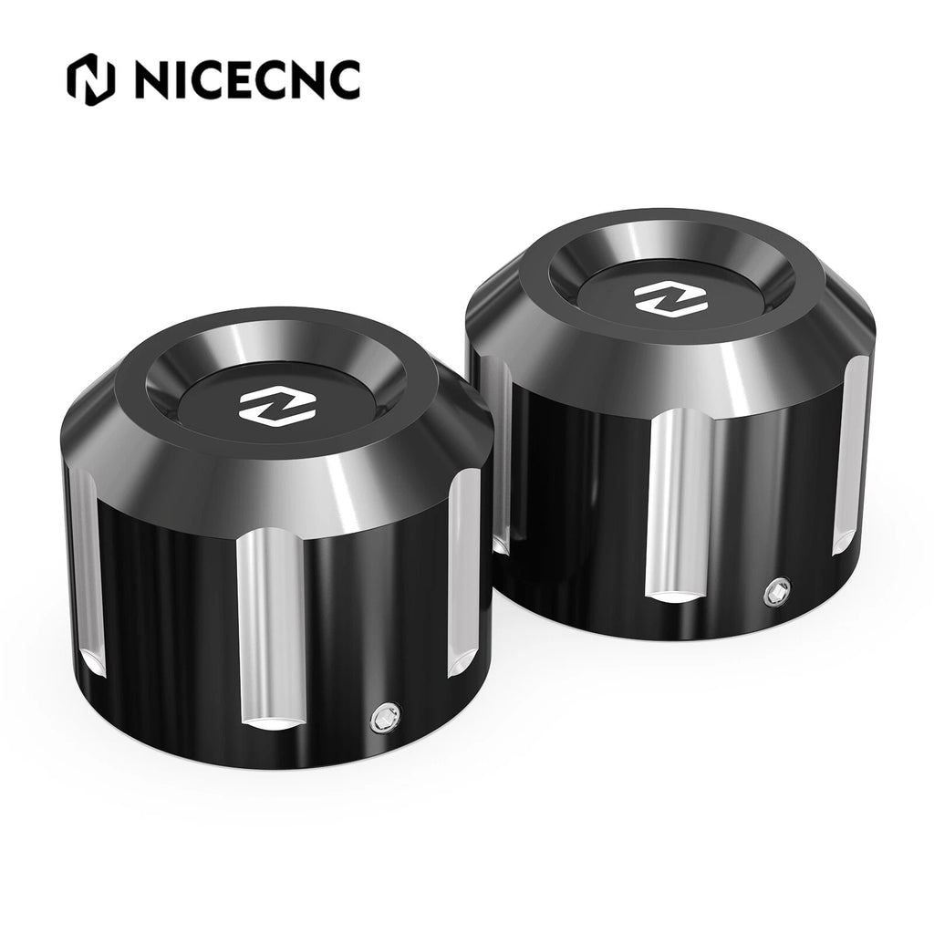2X Rear Axle Nut Covers for Harley Road King Classic FLHRC (2007–2020)