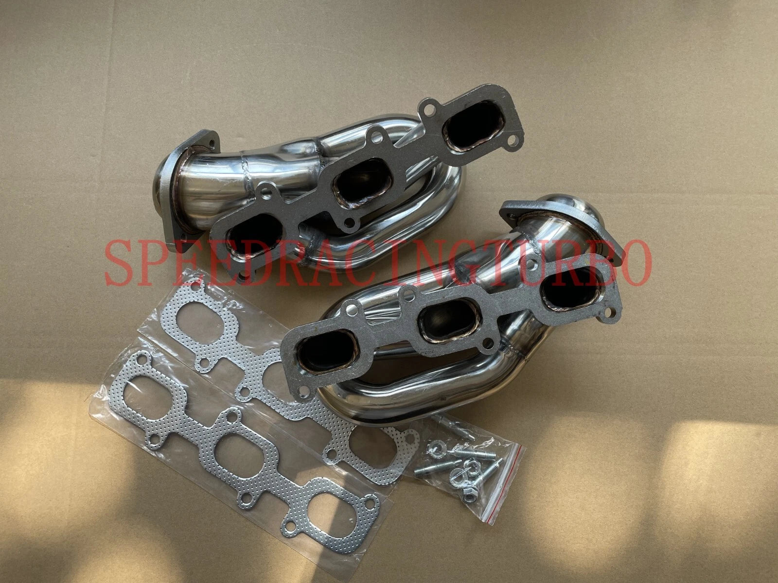 Stainless Steel Shorty Manifold Header Pair for Ford Mustang 2011–2015 3.7L V6
