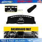 Dashboard Cover Mat for Ford F150 (2021–2025) Black Anti-Slip Sun Protection