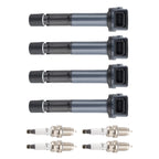 Set of 4 Ignition Coils + 4 Spark Plugs for Acura TSX 2.4L L4 (2004–2008) UF417 6994