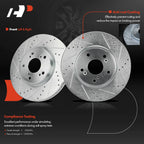 Front Side Drilled Brake Rotors for Honda Accord (2013-2017)