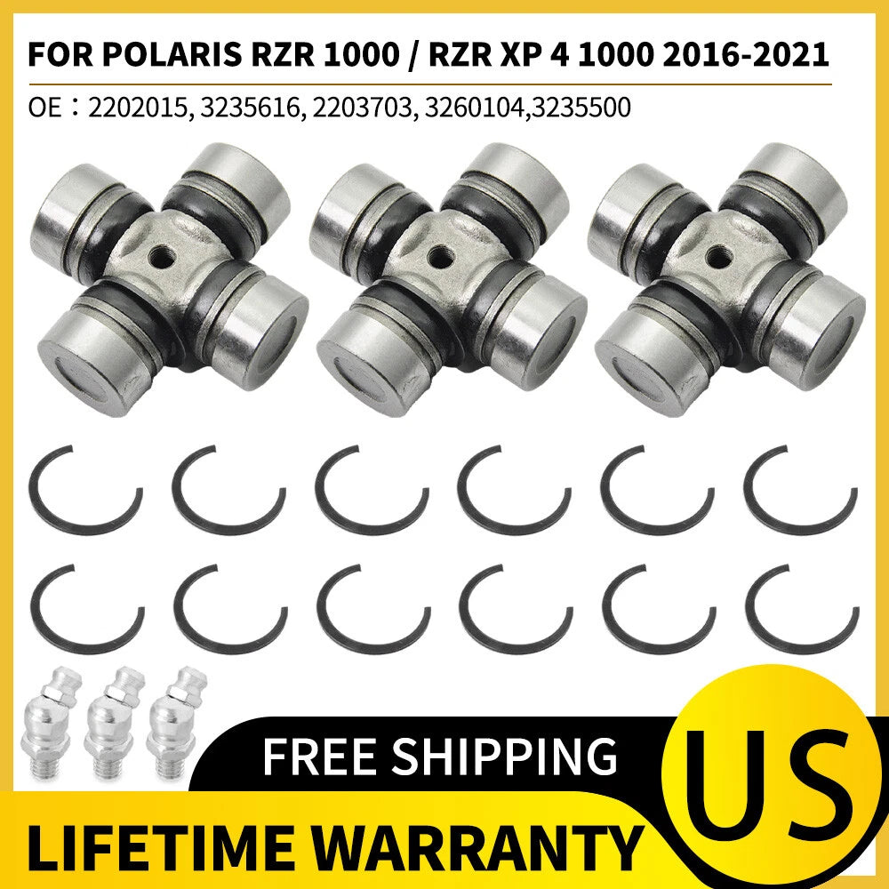 3X Prop Shaft U-Joint for Polaris RZR 1000 / RZR XP 4 1000 (2016–2021)