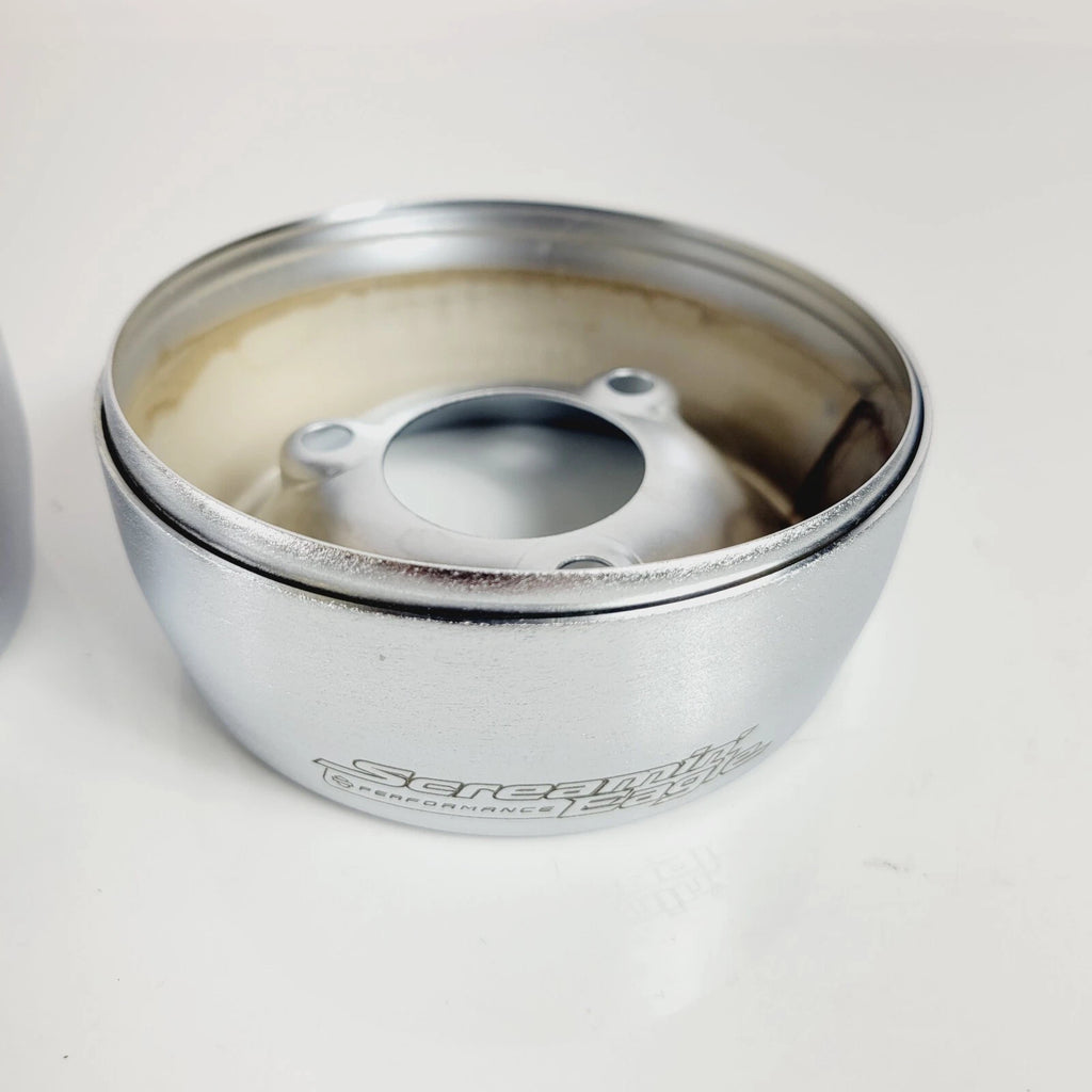 Screamin Eagle Satin Chrome Muffler End Caps for Harley Fat Bob (2018–2023) 65100123