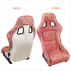 NRG FRP-303-OR-SAVAGE Racing Bucket Seat for Universal Fit