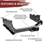 Trailer Hitch Receiver for GMC Sierra, Chevy Silverado 1500 (2014–2019)